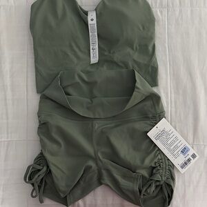 lululemon athletica Green Bike Shorts